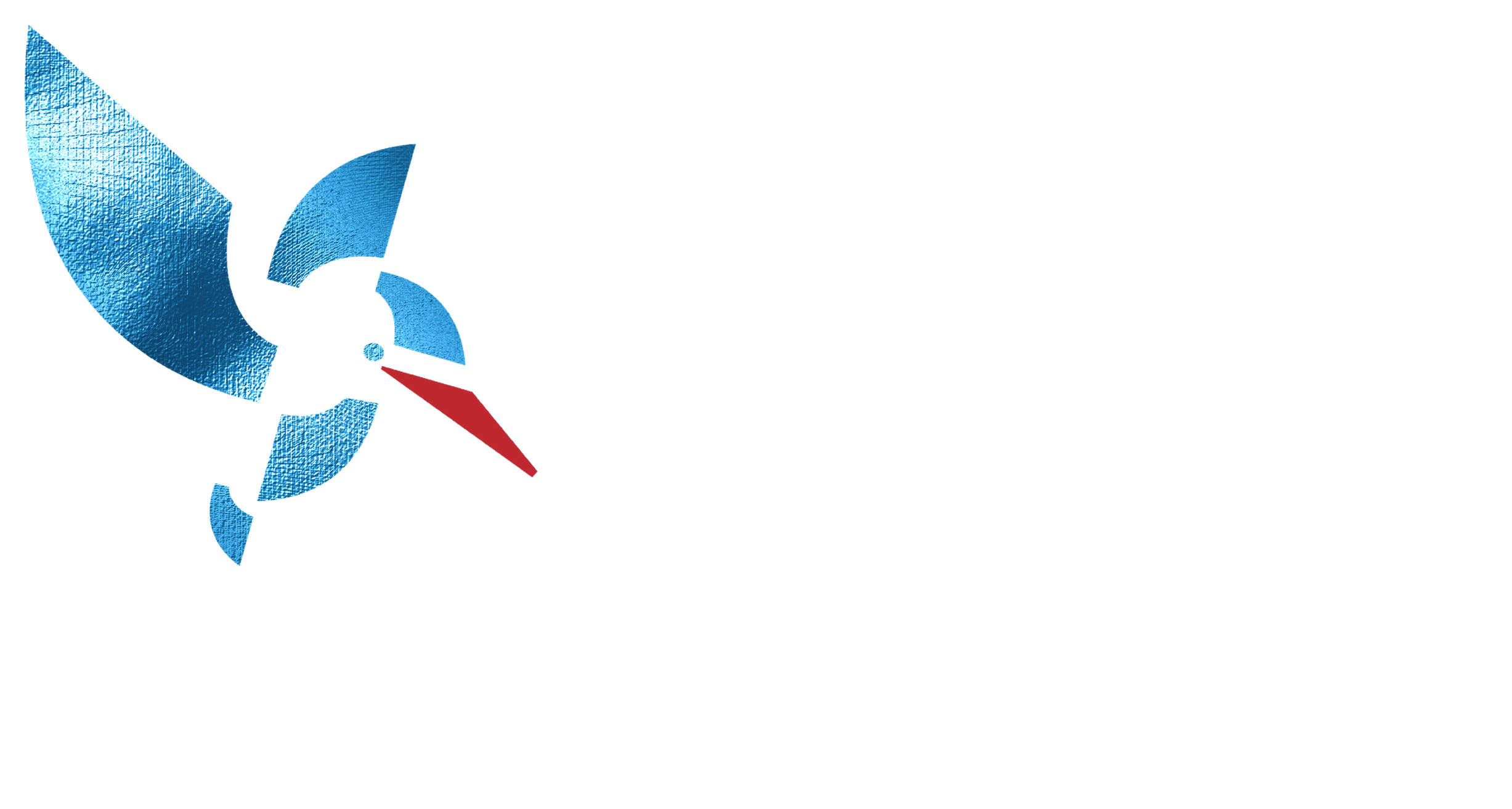 Kingfisher Medical, blue foil lockup